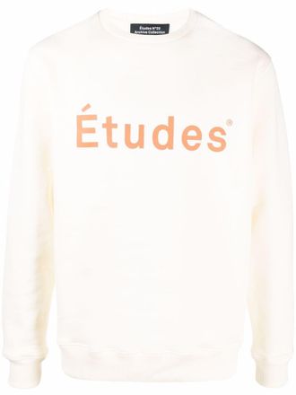 Études Studio logo-print organic cotton sweatshirt - Neutrals