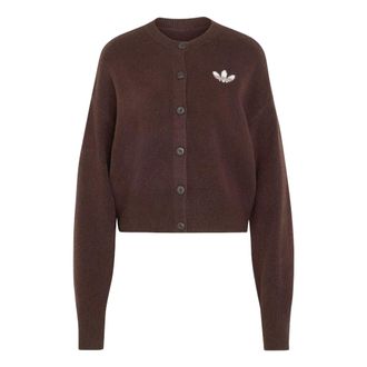 adidas (WMNS) adidas Essentials Knit Cardigan Asia Sizing Aurora Coffee IA4455