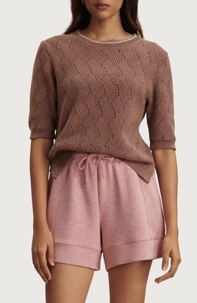 Varley Agathe Knit Top in Brownie at Nordstrom, Size Xx-Small
