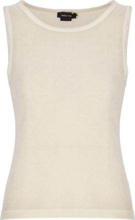 Avant Toi Silk Blend Top - Dames - Tops zonder mouwen - Beige - XS - Tops