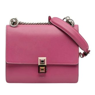 Fendi Pre-owned Kan I Schoudertas - Dames - Pre-owned - Roze - Maat: ONE Size Leer