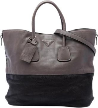 Prada Pre-owned Vintage Satchel - Dames - Vintage Shopper - Veelkleurig - ONE Size - Leer - Vintage