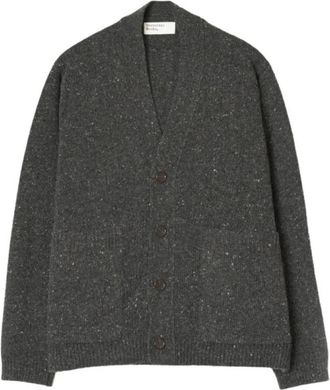 Universal Works Langdale Cardigan - - Knitwear - Uomo - Nero - S