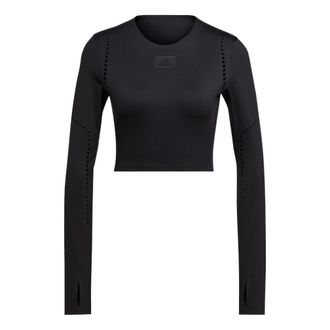 adidas (WMNS) adidas Best of adidas Long Sleeve Top Asia Sizing Black HD8947