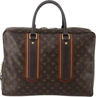 Louis Vuitton Pre-owned Vintage Handbag - Dames - Vintage Handtas - Bruin - ONE Size - Leer - Vintage
