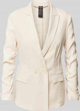 Marc Cain Leinenblazer mit Reverskragen in Sand, Größe 36