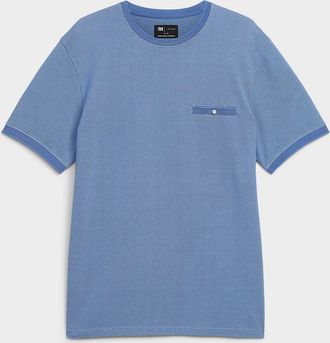 Le 31 Mens Embossed honeycomb T-shirt Standard fit