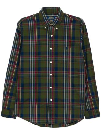 Polo Ralph Lauren Polo Pony shirt - men - Cotton/Recycled Polyester/Elastane - S - Green