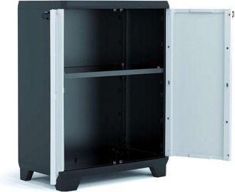 KIS Armadio Linear Basso con 1 Ripiano Regolabile 68x39x(h)90cm