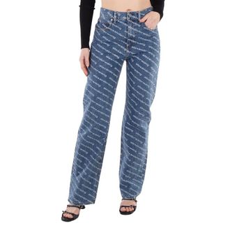 デニム・ジーパン DIP SIDE LACE UNDIE JEANS Denim X Alexander Wang Dip Side Lace Undie Jeans Blue