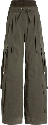 Dolce & Gabbana Womens Waxed Cord Cargo Pants - Khaki Cotton - Size EU 36 (Womens)