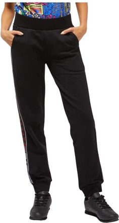 Custo Barcelona Trainingsbroeken met Logo Zijstrepen - Dames - Sweatpants - Zwart - XS - Broeken
