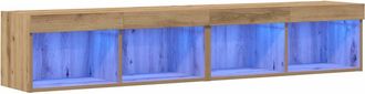 vidaXL Vidaxl - Mobile Tv 2 Pcs Rovere Artigianale 80 X 30 X 30 Cm