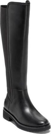 Cole Haan Lyndon Waterproof Tall Boot in Black Leather at Nordstrom Rack, Size 9.5