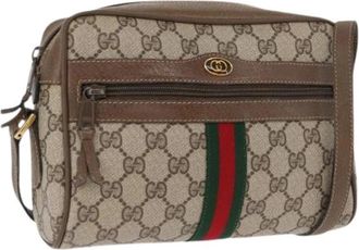 Gucci Pre-owned Plastic Cross Body Bag - Dames - Vintage Schoudertas - Beige - ONE Size - Vintage
