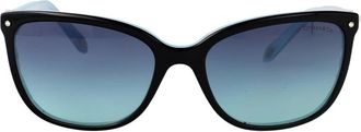 Tiffany & Co. Stijlvolle zonnebril met model 0Tf 4105Hb - Dames - Zonnebrillen - Zwart - 55 MM - Accessoires