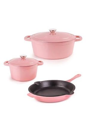 Berghoff Neo 5-Piece Cast Iron Set in Pink at Nordstrom Rack