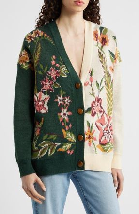 Farm Rio Nature Cardigan in Nature Sand at Nordstrom, Size Xx-Small