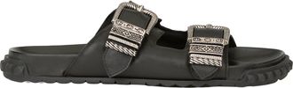Ash Ciabatta Twister Mustang Black Slip-On Sandals