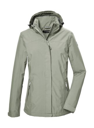 Killtec Outdoorjacke KILLTEC KOS 26 WMN JCKT, Damen, Gr. 38, grau (graugr&uuml;n), Obermaterial: 100% Polyester;Futter: 100% Polyester, Jacken Outdoorjacke, Funkti