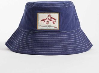 Becks&ouml;ndergaard Cappello da pescatore in tela di cotone blu navy