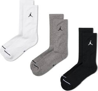 Nike Jordan Everyday Crew Socks (3 pairs) in Multicolor | DX9632-914