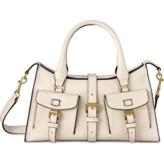 Mulberry Small Roxanne High Shine Leather Crossbody Bag in Eggshell at Nordstrom