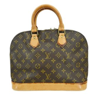 Louis Vuitton Alma Handbag Monogram Canvas Brown Canvas Handbag (Pre-Owned)