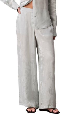 Calvin Klein Jacquard Elastic Back Pant