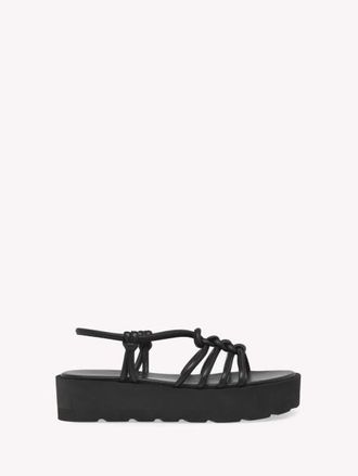 Gianvito Rossi Hebe Sandal in Black Leather at Nordstrom, Size 35.5