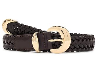 Madewell Lucie Woven Belt Womens Belts Coffee Bean : 2XS/SM, Leather