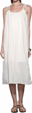 Greylin Pauline Striped Midi Dress In Ivory