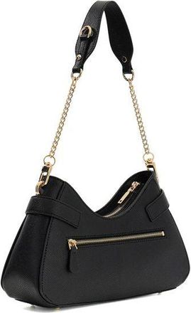 Guess Womens Shoulder Bag Black Polyurethane Shoulder-bags