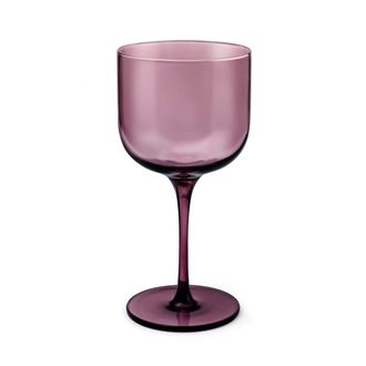 Chef et Sommelier Juego de 4 copas con pie de 26 cl vidrio soplado a boca rosa