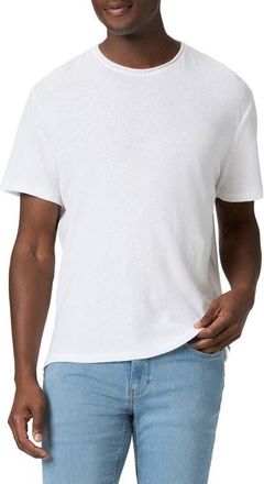 Paige Monroe Linen & Cotton T-Shirt in Fresh White at Nordstrom, Size Medium