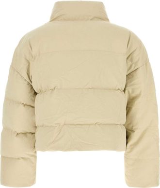 Entire studios Unisex Puffer Down Jacket Beige Cotton