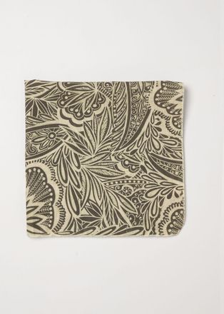 Paolo Pecora Foulard in misto cotone con stampa etnica