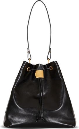 Balmain Pulse calfskin leather backpack in Black at Nordstrom