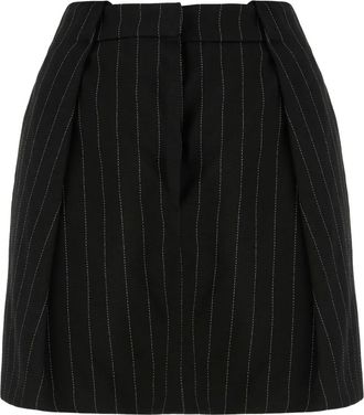 Sportmax Minigonna gessata - Nero