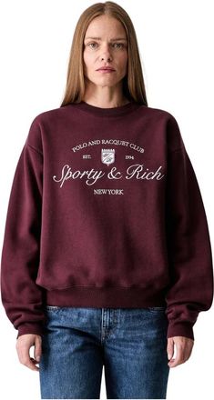 Sporty & Rich Donna, Felpe, Rosso, XS, new