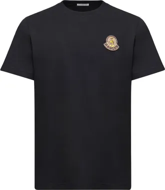 Moncler Mon Duck Logo Cotton T-shirt Black Size 3XL
