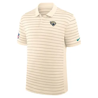 Nike Jacksonville Jaguars Rivalries Collection Sideline Victory Striped Nike Mens Dri-FIT NFL Polo in Brown | 03BG0DTU9N-5U0