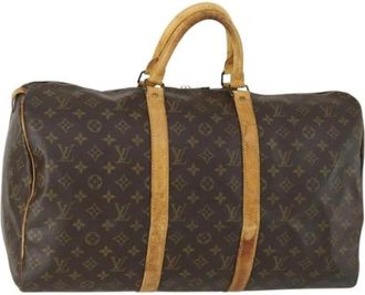 Louis Vuitton Pre-owned Weekend Bags, female, Brown, Size: ONE SIZE Pre-owned Vintage Weekend Bag
