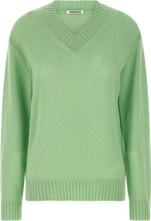 Auralee Cashmere Sweater Maglioni Verde-Uomo