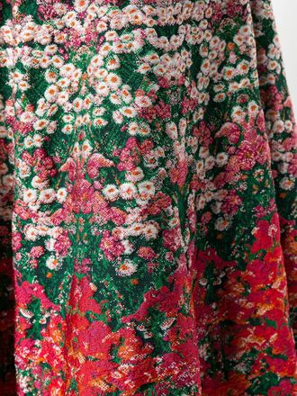 Alexander McQueen floral embroidered skirt - Multicolore