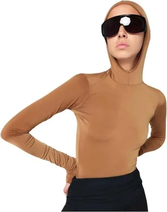 Darkpark Mujer, Camisetas, Marr&oacute;n, Talla: L