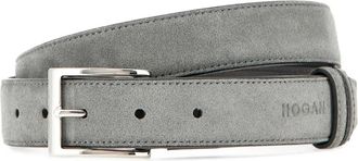 Hogan suede belt - men - Suede - One Size - Grey