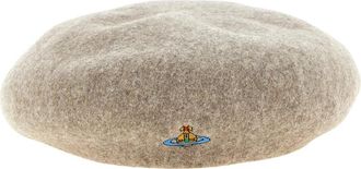 Vivienne Westwood Baskische Baret - Dames - Hoeden - Beige - S/M - Wol - Accessoires