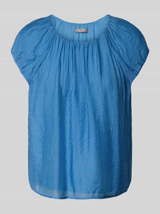 Christian Berg Regular Fit Bluse mit Rundhalsausschnitt in Blau, Gr&ouml;&szlig;e 36