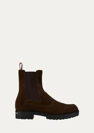 Christian Louboutin Mens Cavernos Leather Chelsea Boots